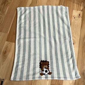 Lambs & Ivy Soccer Lion Baby Blanket